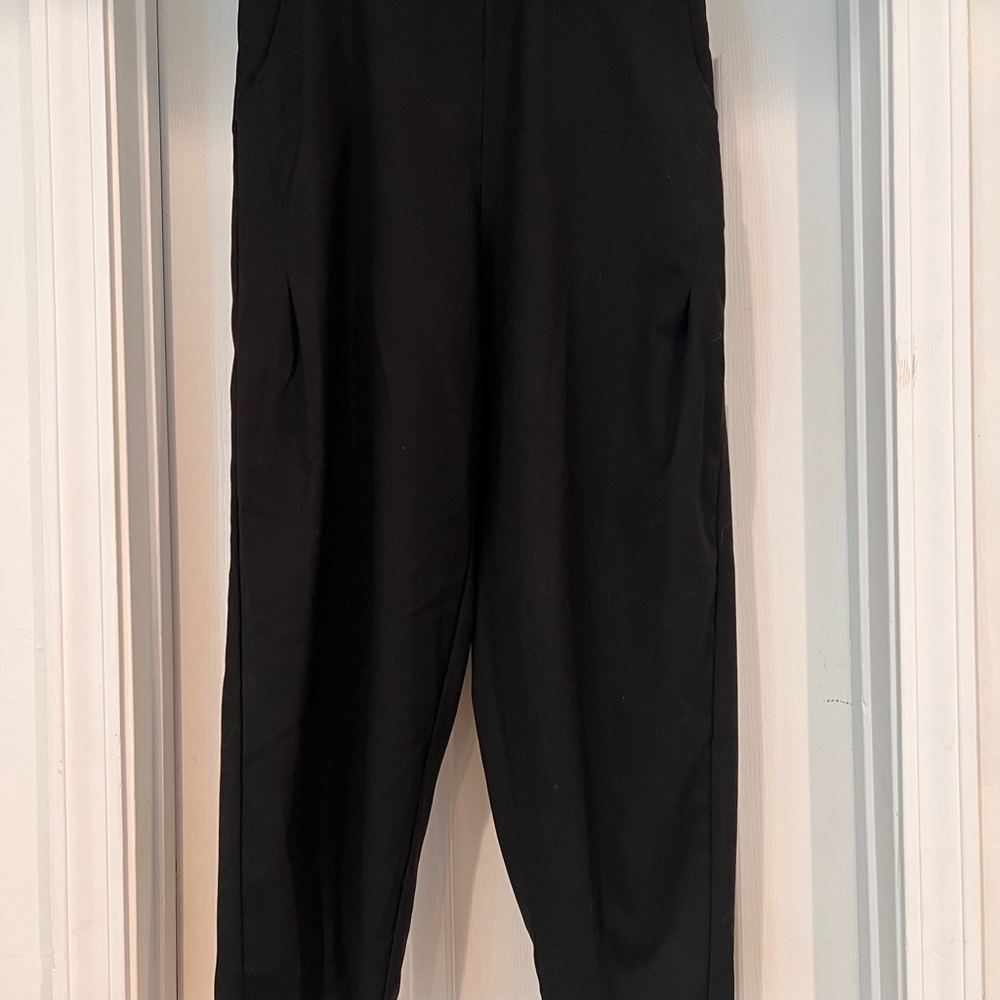 Amici by Baci Black Barrel Leg Pants